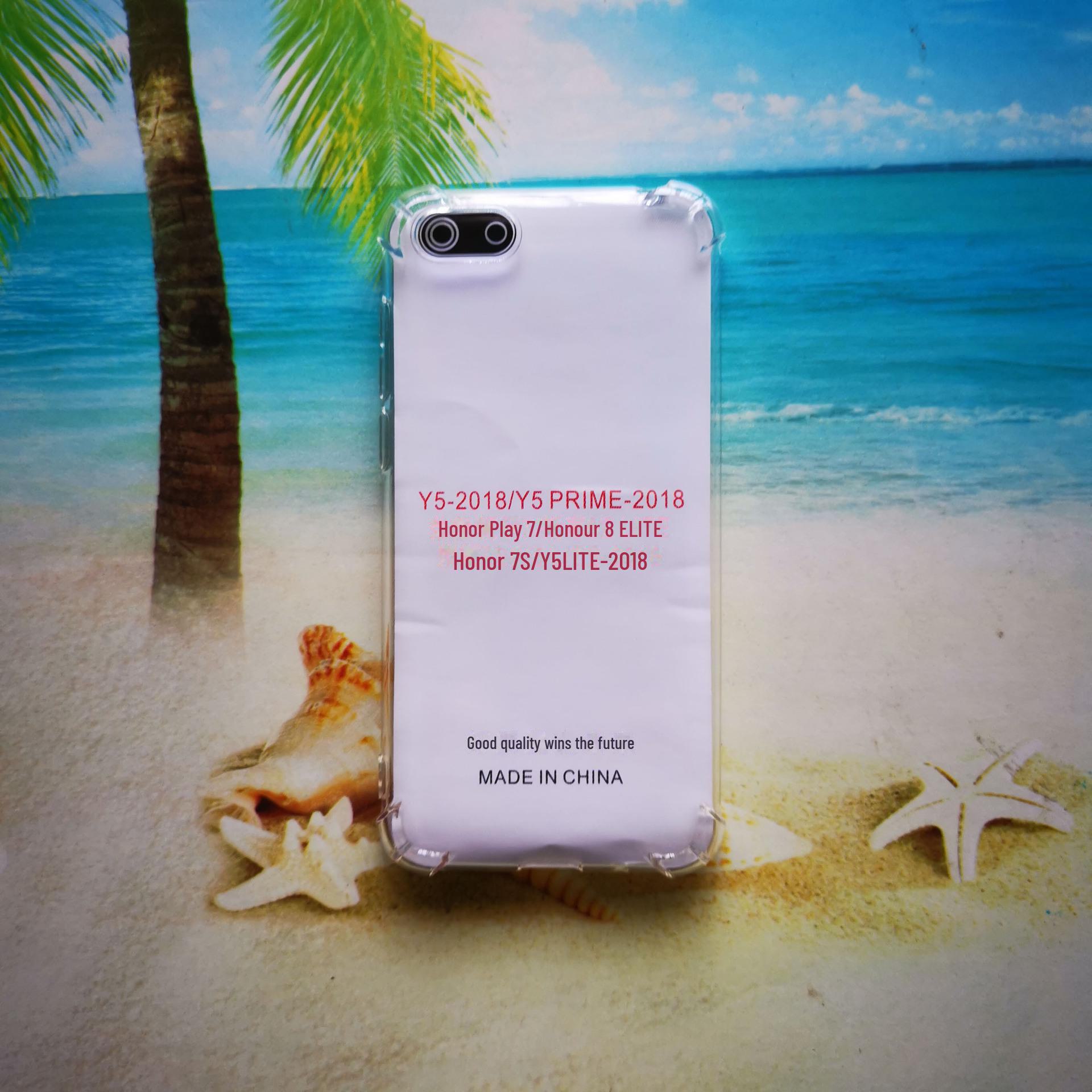 

Y5 2018 Прозрачный чехол для телефона TPU с защитой от падений и шнурком Y5 Lite 2018 прозрачный