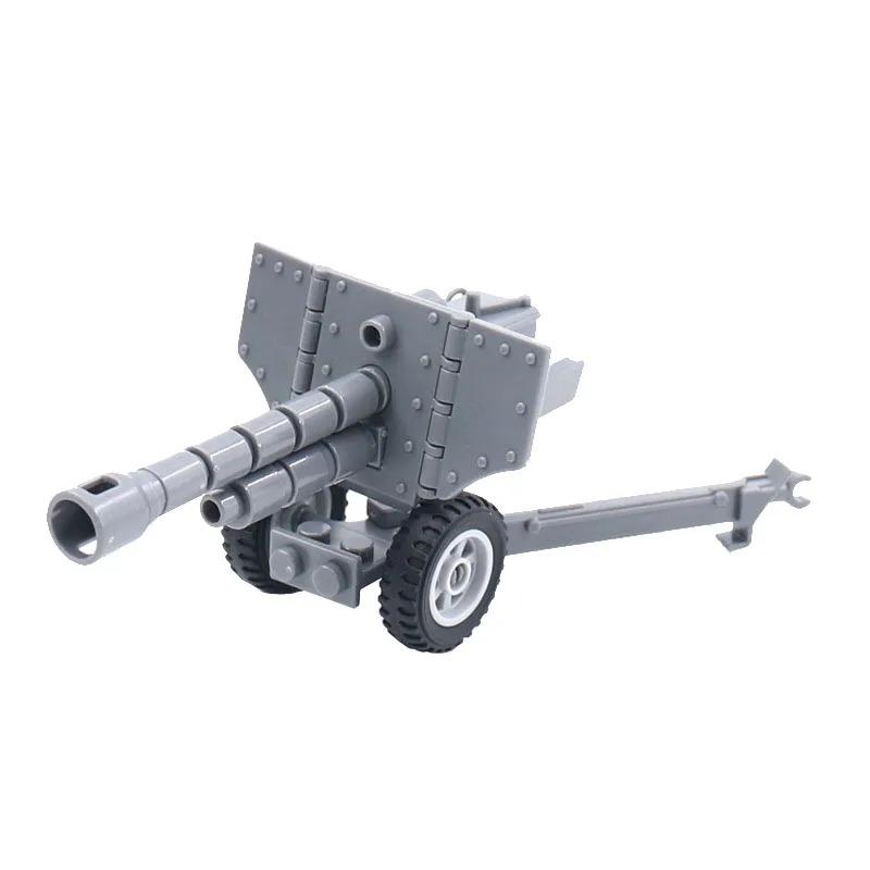 WWW2 Military Building Block 88mm Flak Gun Cannon  Weapons Figure Soldier Machine Gun Mecha Infantry Artillery Mortar Toys K053