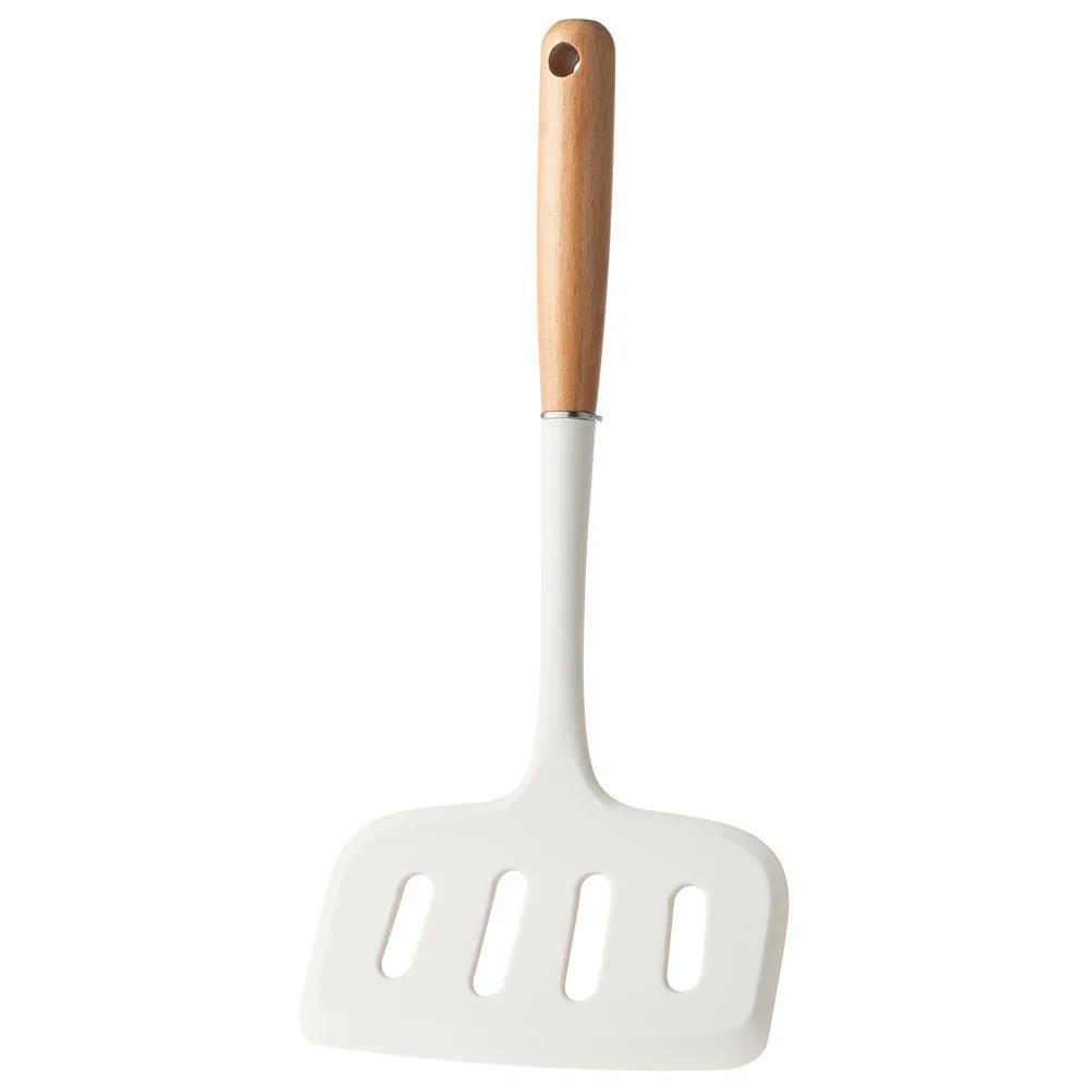 1PC Silicone Spatula Beef Meat Egg Kitchen Scraper Wide Pizza Shovel Cooking Utensils Non Stick Frying Spatula Kitchenware Tools