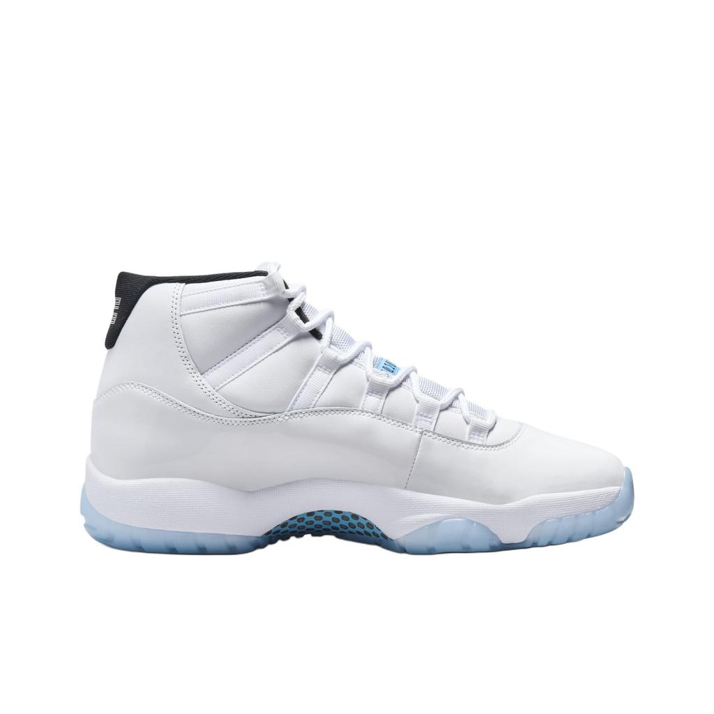 Air Jordan 11 Retro GS Legend Blue / Columbia 2024 Kids Sneakers White Black 378038-104