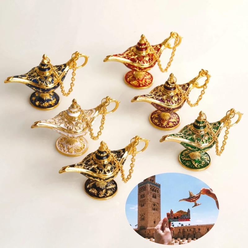 Aladdin European Ornament Vintage Home Russian Ing Lamp Metal Decoration Crafts Home Decoration