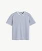 STCO Layered Slit Neck Short Sleeve T-Shirt_Blue (Semi-Oversized Fit)_Stsxb03Nsl
