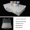 Glass Seed Bead Organizer: 64-Compartment Transparent DIY Jewelry Storage Box
