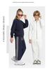 Kids' Terry Cloth Zip-Up Cardigan & Sweatpants Set - Spring/Autumn Trend