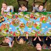 130 Stück Bauernhof Tiere Tischgeschirr für Kinder, Bauernhof Geburtstag Dekorationen Tischgeschirr Set - Bauernhof Party Teller Becher Servietten Tischdecke Banner etc.