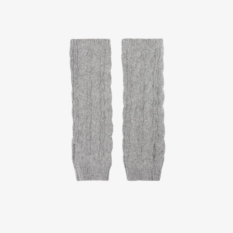 

CITYBREEZE Angora Cable Knit Hand Warmer_GREY GREY_FREE