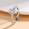 TikTok Influencer Inspired Moissanite Six-Prong Wedding Ring for Women - One Carat Jewelry