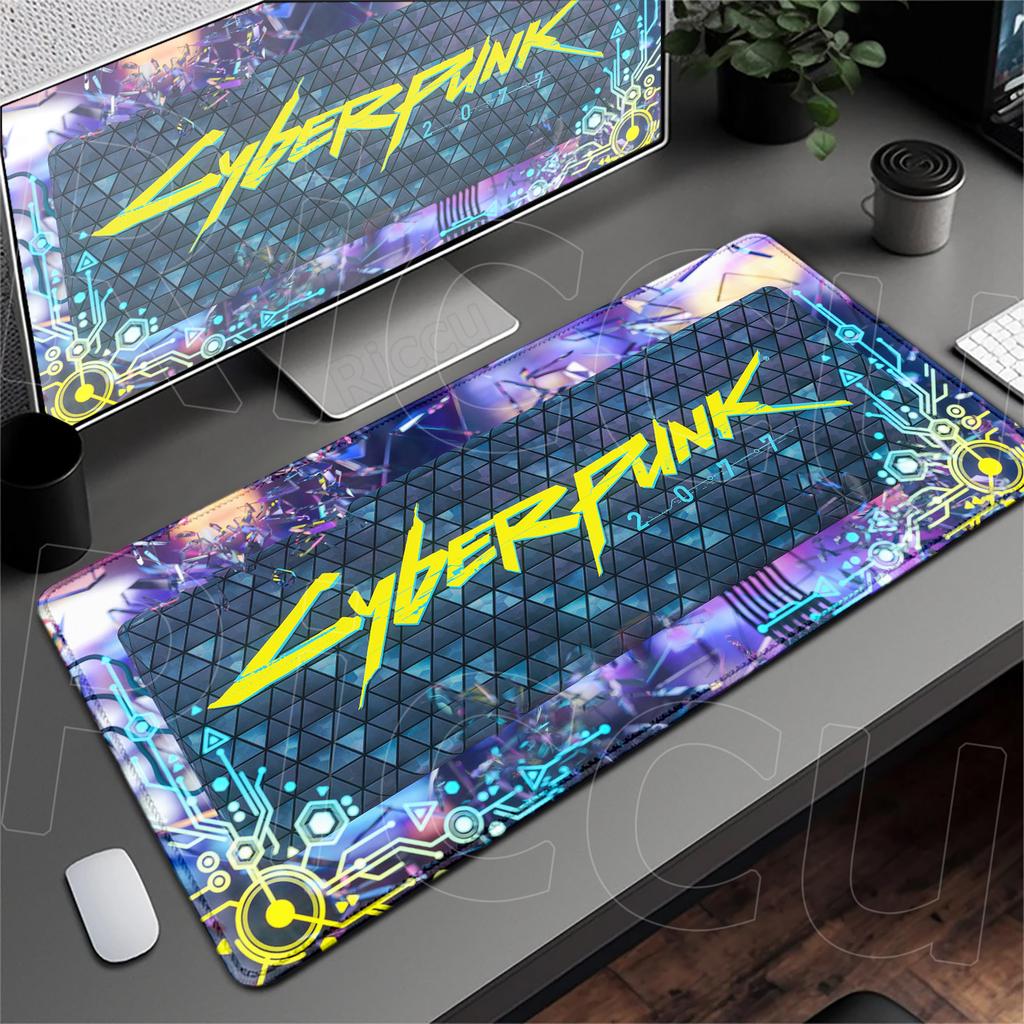 Kawaii Anime Girl Deskmat HD Printing C_cyberpunk Non-slip Mouse Pad XXL Laptop Gamer Dragon Speed Keyboard Rug Durable Washable