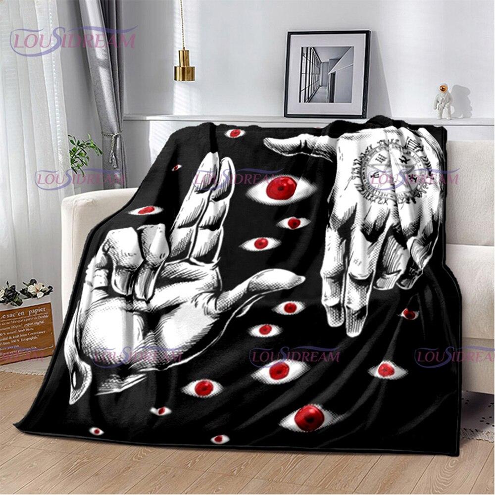 Manta de la serie Hellsing de Anime, manta con estampado de Alucard, colcha suave, funda de viaje cálida para playa, regalo para niños y niñas