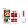 Nymixa Christmas atmosphere soft gel nail sticker set DIY creative glitter decoration convenient nail stickers