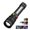 High Power Flashlight White/Red Green Light 3 Colors Multifunctional Rechargeable Zoom Flashlight Outdoor Camping Hunting Torch