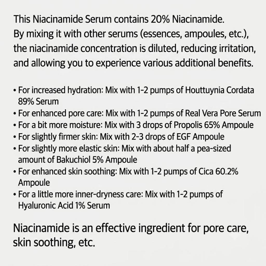 DERMA FACTORY Niacinamide 20% Serum Brightening Pore Care 30ml