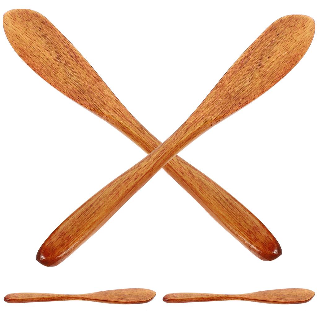 4 Pcs Phoebe Jam Knife Wooden Butter Cream Home Kitchen Supply Spreader Bread Child