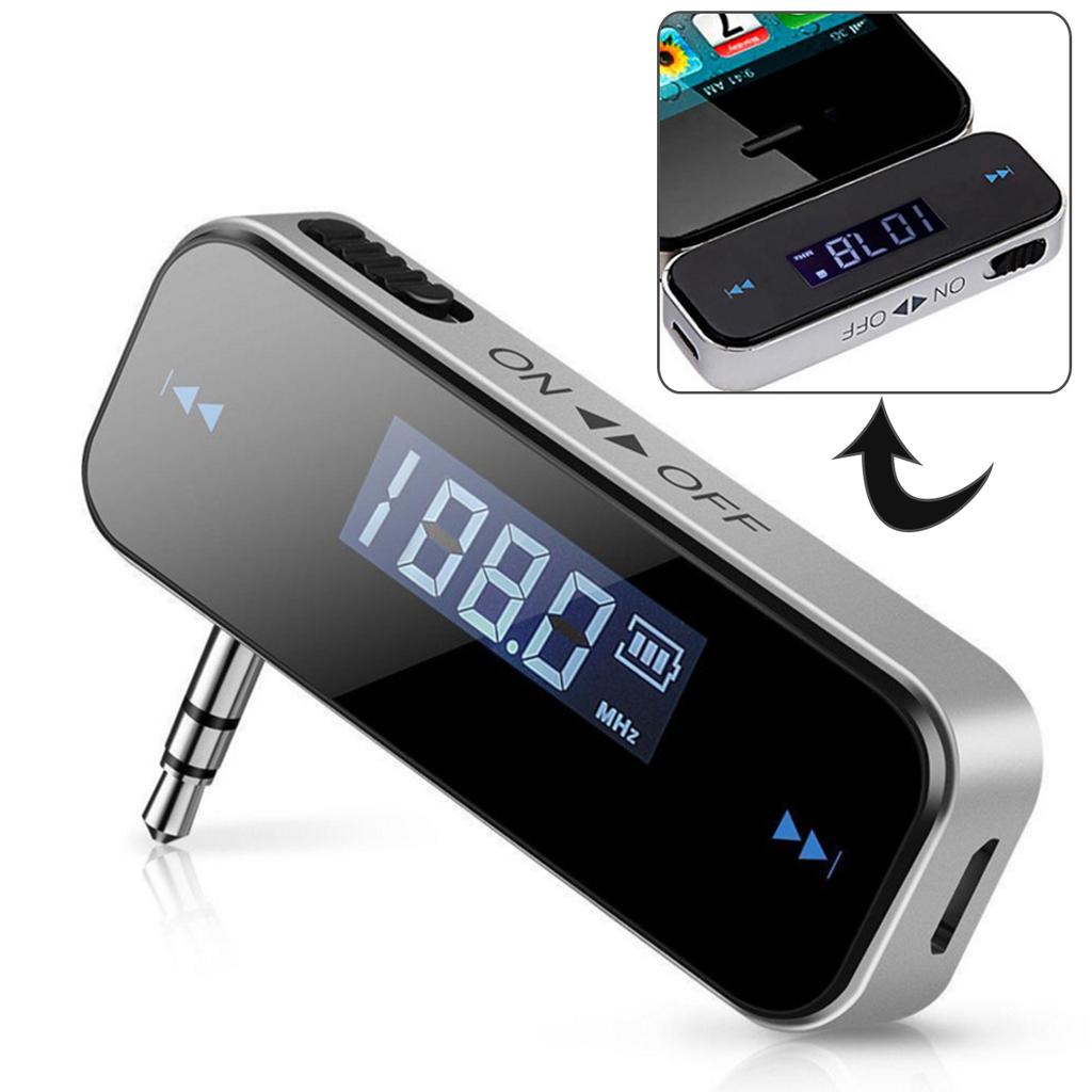 3.5mm Music Audio FM Transmitter Mini Wireless In-car Transmitter Car Mp3 Transmitter For iPhone for Samsung iPad