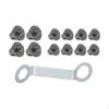12 Anti-Slip Football Cleats Rugby Boot Accessories Soccer Spikes for Sports Activities