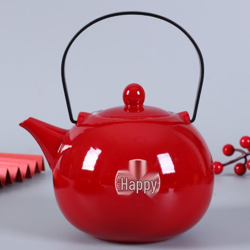 Wedding Tea Set: Red Cups, Lids, Bowls & Chopsticks for Celebrations