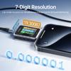 FNIRSI FNB-C2 Digital Voltmeter Ammeter, Type-C Fast Charge Trigger, 240W Max Power Meter, Capacity & Ripple Measurement Tester