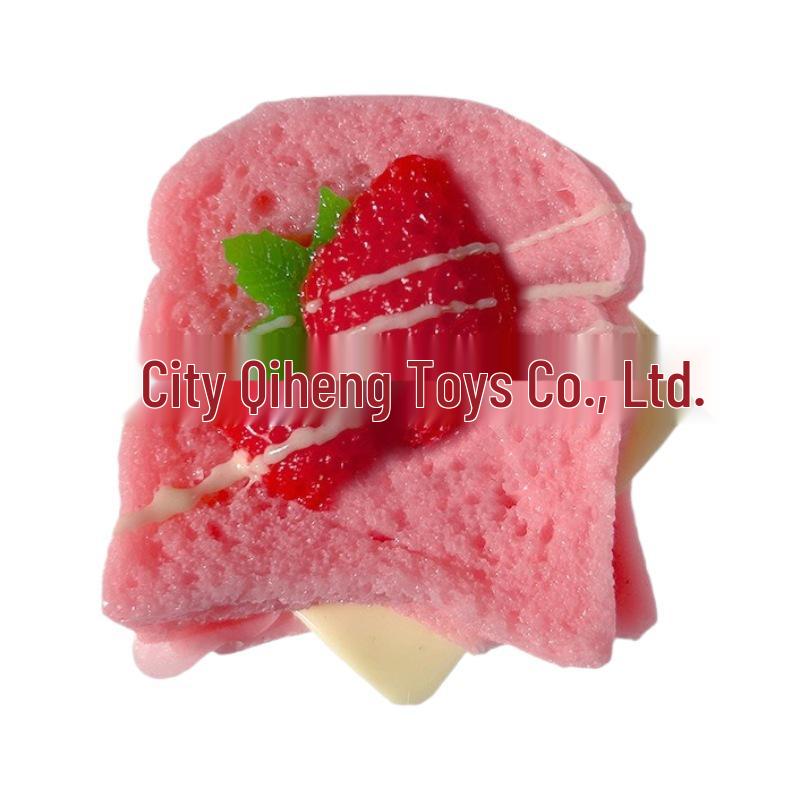 Xiaohongshu-Inspired Strawberry Toast Dessert Toy