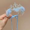 Party Headwear Artificial Flower Crown Sweet Wedding Headband New Floral Hair Hoop  Girls Gift