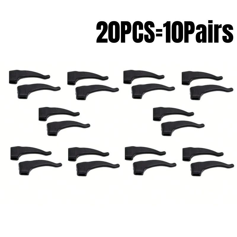 20Pcs Anti-slip Silicone Ear Grip Glasses Eyeglasses Leg Ear Hook Stopper Bracket Fastener Accessories Temple Tip Eyewear Holder