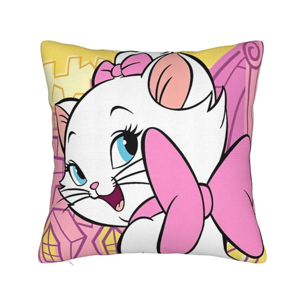 Marie Katze Cartoon Kissenbezug Polyester Kissenbezug Dekorativ Kissenhülle Zuhause Dropshipping 45*45cm