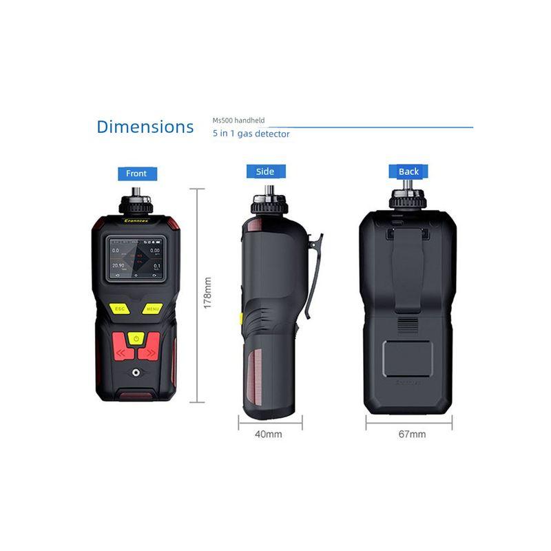 Portable Pump-Type Four-In-One Gas Detector, Zirconia Analyzer, Hydrogen, Liquefied Gas, Ammonia, Toxic Gas