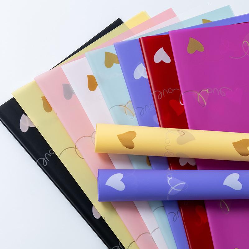 Waterproof Heart & Flower Valentine's Day Gift Wrap - Bouquet & Floral Packaging