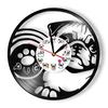 Pug Dog Design Carved Music Album Retro Wall Clock for Pet Shop Puppy Dog Breed Home Decor Vinyl Record Wall Clock for Dog Owner