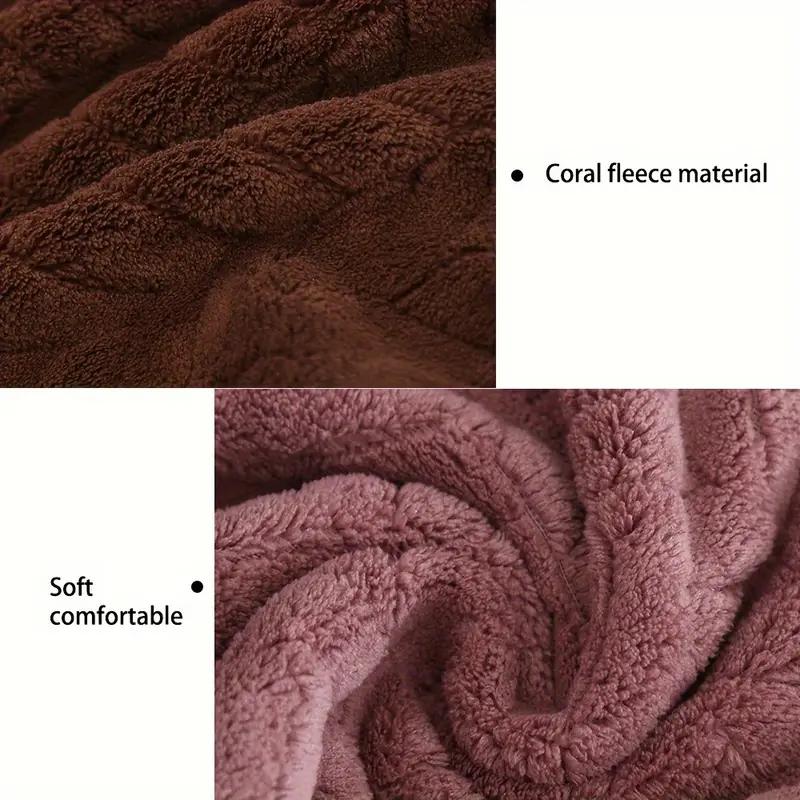 High Quality Thick Coral Velvet Bath Towels, Soft and Absorbent Towels, Sports Beach Towels for Home and Hotel Use