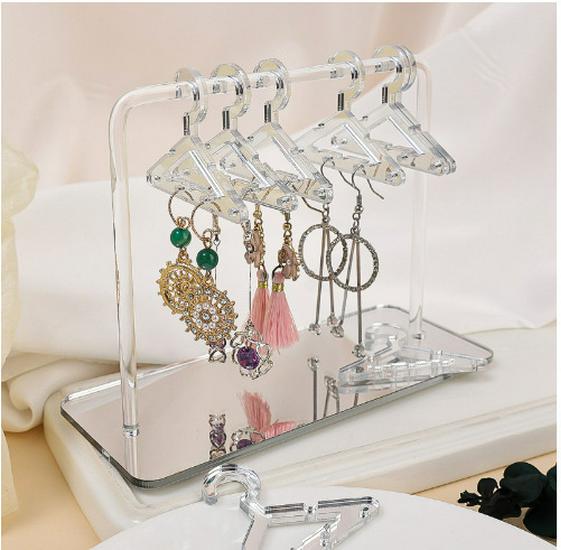 Cross-Border Acrylic Earring & Choker Display Rack - Hanger Shaped Organizer for Personalized Jewelry