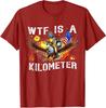 Retro Kilometre Nedir Komik Vatansever Amerikan Unisex Tişört