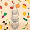 Fruit And Vegetable Basket, Hanger, Storage Holder, Kitchen Organizer