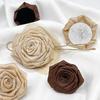 Dry Rose Fabric Camellia Hair Accessories Handmade Diy Three-Dimensional Flower Brooch Clothing Accessories Flowers