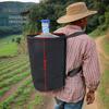 Round Barrel Canvas Backpack for Farm Work and Herb Picking