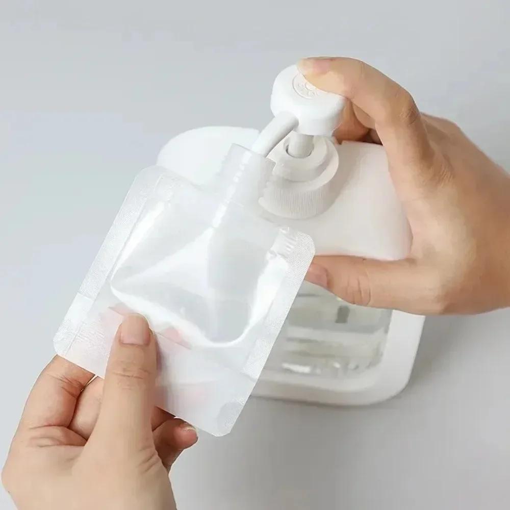 Travel Bottles Empty Squeeze Bag Refillable Lotion Dispenser Bag Shampoo Toiletries Liquid Cosmetic Container Storage Pouch