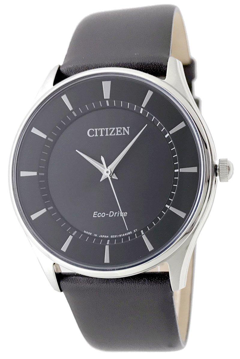 

Citizen Eco-Drive Мужские Тонкие Тонкие CITIZEN Питание от солнечного света Солнечная энергия Ремешок из натуральной кожи Запасной ремешок в комплекте BJ6480-51E/DBR чёрный