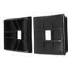 2 Pcs 4in Square Bumper Cap ABS Pipe Hole Plug End Protector Cover Concealed Sewage Hoses for RV Cam