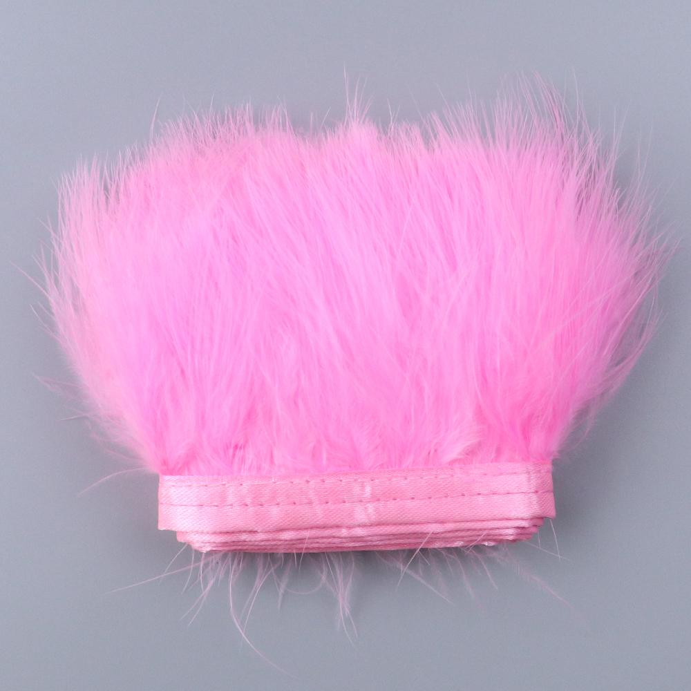 1Meters Furry Turkey Feathers Trim Ribbon White Natural Plumes For Traditional Holiday Dress Sewing Plumas Accessories