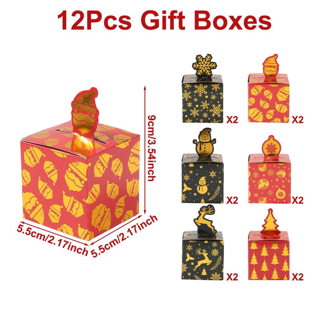 Weihnachtsgeschenkboxen Frohe Weihnachten Dekorationen für Zuhause 2025 Navidad Natal Weihnachtsbaumschmuck Süßigkeiten Keksdosen Neujahrsgeschenk 2026