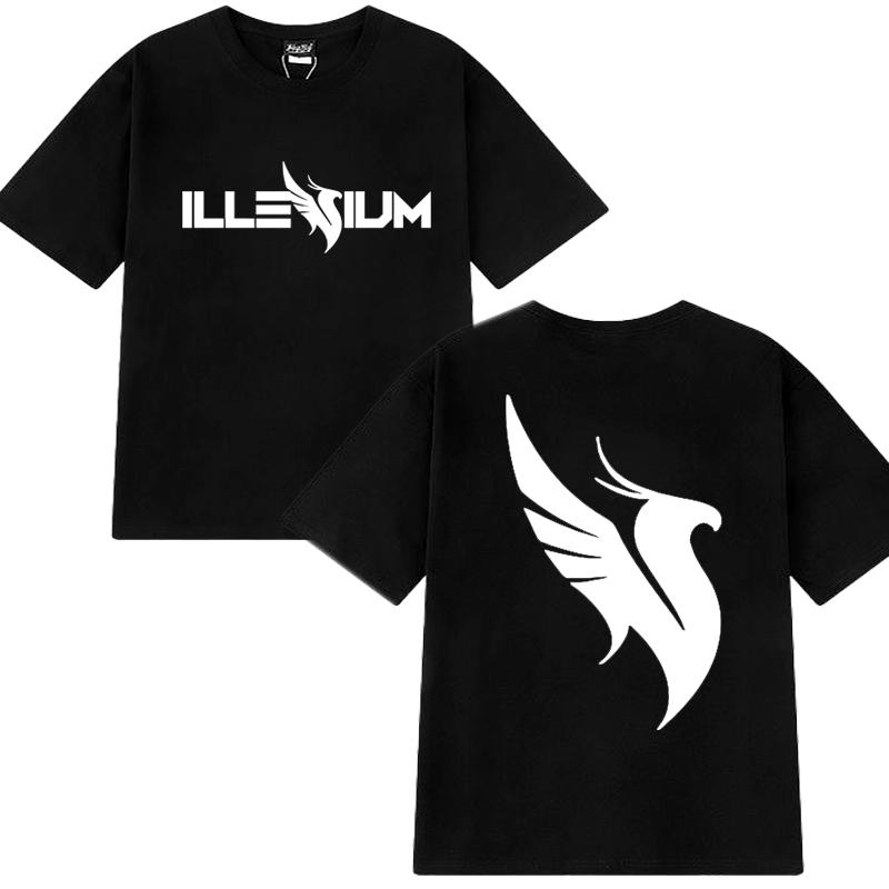 High Quality Illenium Dj Music Double Sided Printed Short Sleeve T-shirts 2025 Men Women Trend Casual T Shirt Unisex Cotton Tops