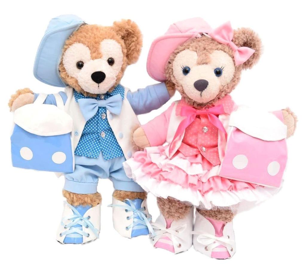 Teddy Bear Online Store Alice Duffy Outfit Costume with Backpack for Outings Blue (No Body) Size S