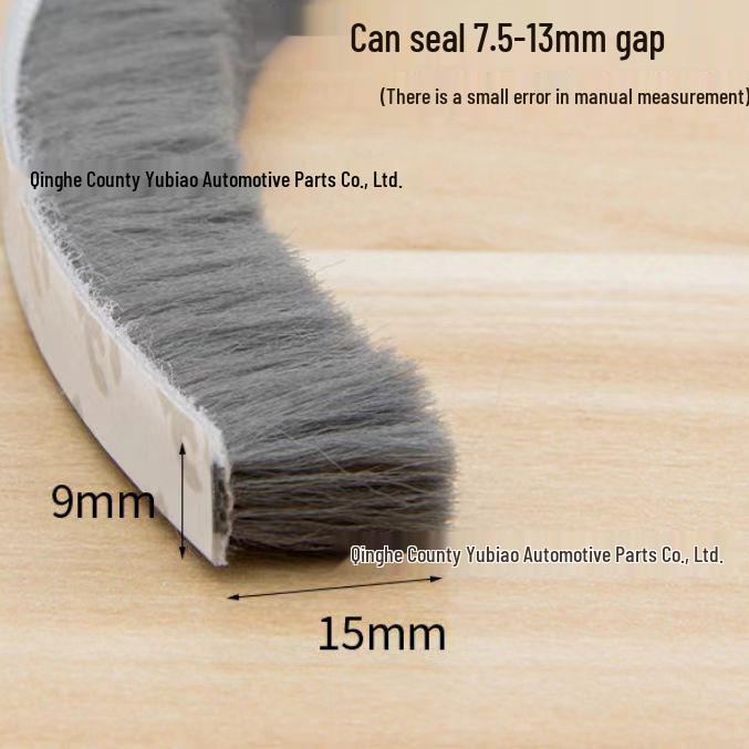 Self-Adhesive Soundproof & Heat Insulation Wool Strip for Doors & Windows - Windproof Gap Sealer
