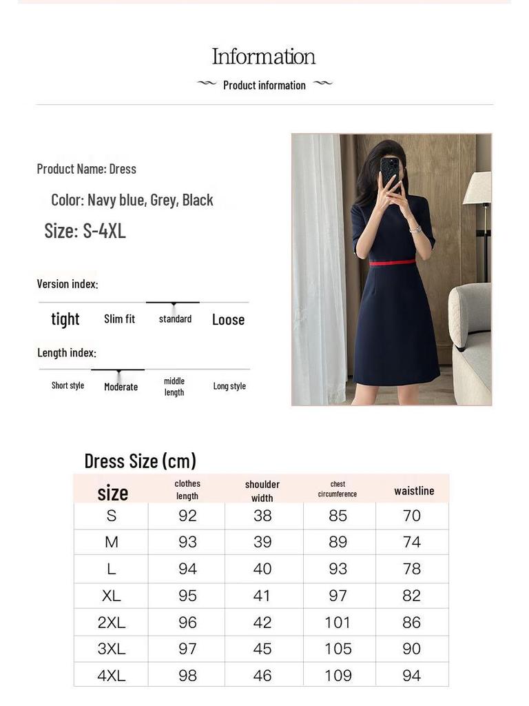 TELUOMAN Elegant Sommarklän för Kvinnor med Midjesnörning, Professionell