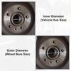 4pcs Plastic 73.1mm To 56.1mm Car Hub Centric Rings Wheel Bore Center Spacer