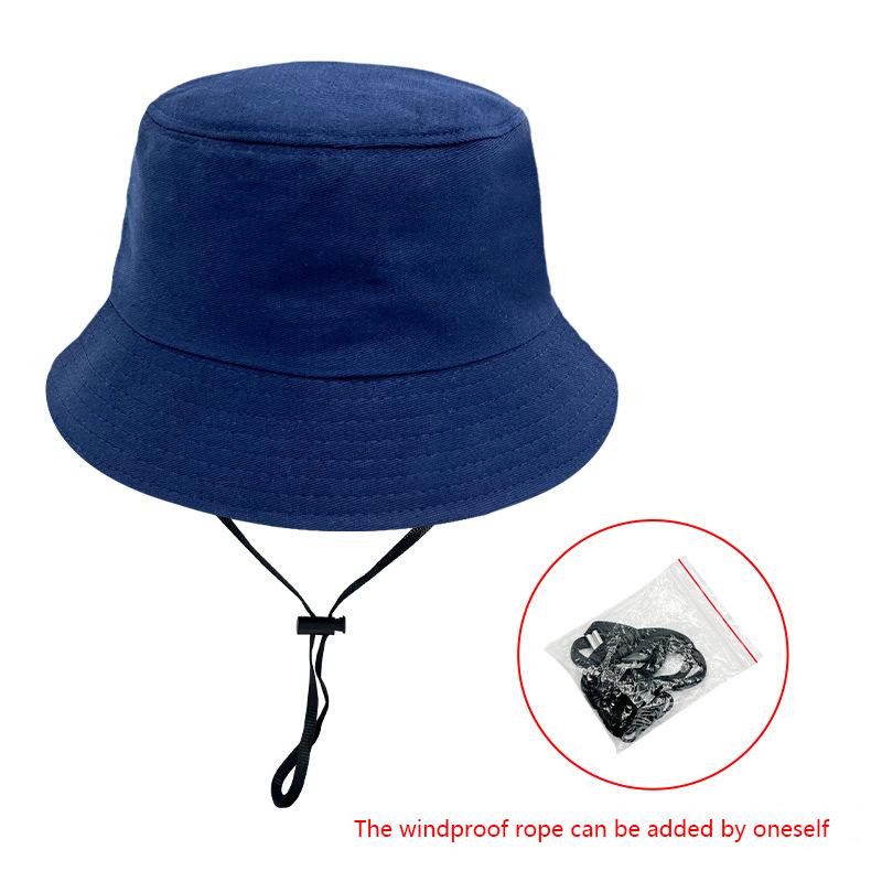 Summer Big Head Circumference Fisherman's Hat Female Face Show Small Face Cover Sunscreen Hat Big Brimmed Sunscreen Hat