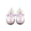 adidas Originals SAMBA OG Tulip Tales Abrasion Resistant Low Top Skateboard Shoes Unisex Light Purple B75806(Team1303- )
