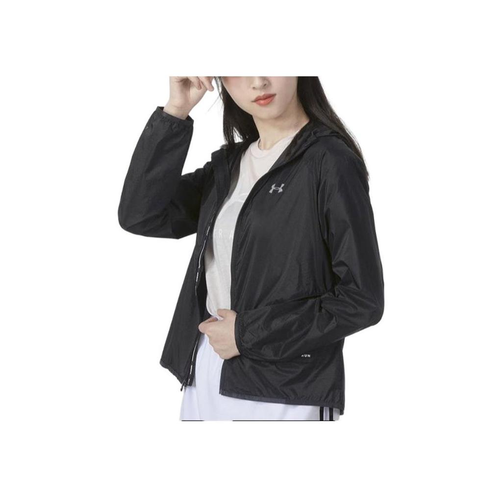 Under Armour Comfortable Casual Hooded Jacket Women Jackets Black 1326558-001