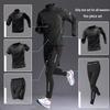 Ensemble de Fitness à Séchage Rapide en Soie Glacée pour Homme: T-shirt à manches courtes et débardeur pour la course à pied et le cyclisme en été