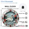 30x30cm Glass Wall Clock that Looks like a Social Media Feed
