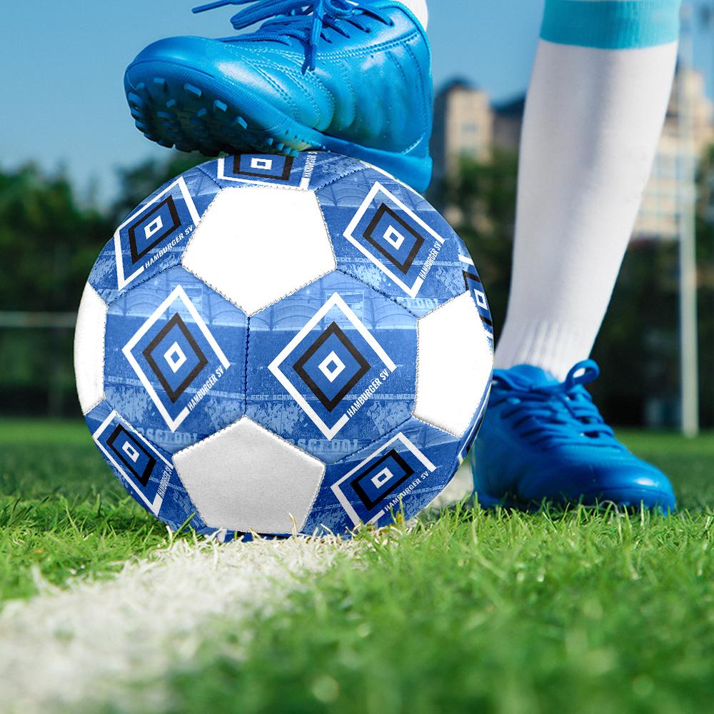 Pallone da Calcio Hamburger SV, colorato, adatto a tutte le età, cucito a macchina, materiale PVC, qualità da competizione, durevole e ad alto rimbalzo